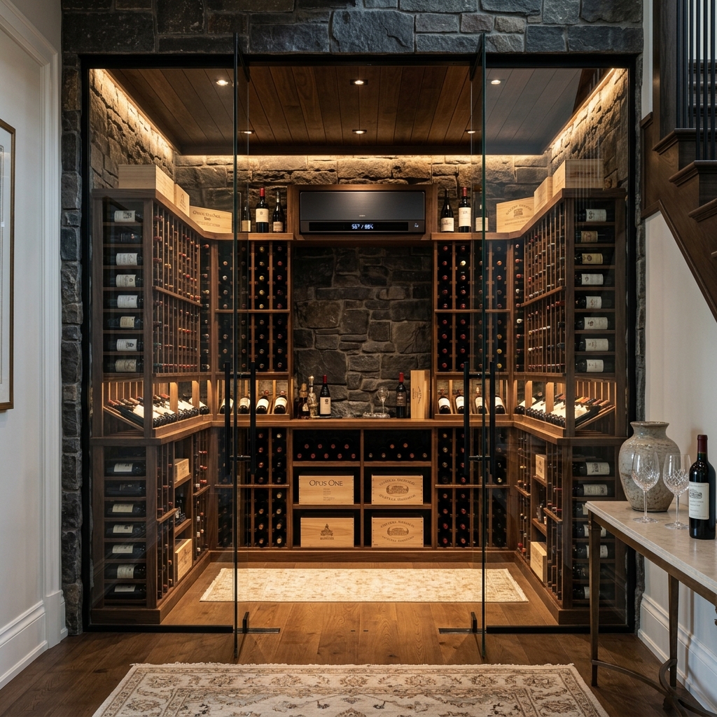 Custom Wine Cellar Cooling in Newport Coast