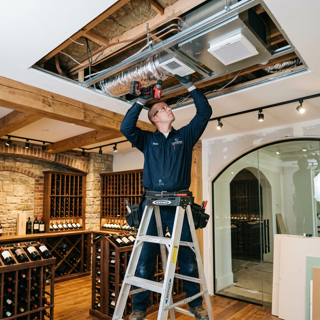 Custom Wine Cellar Cooling in Rancho Santa Fe
