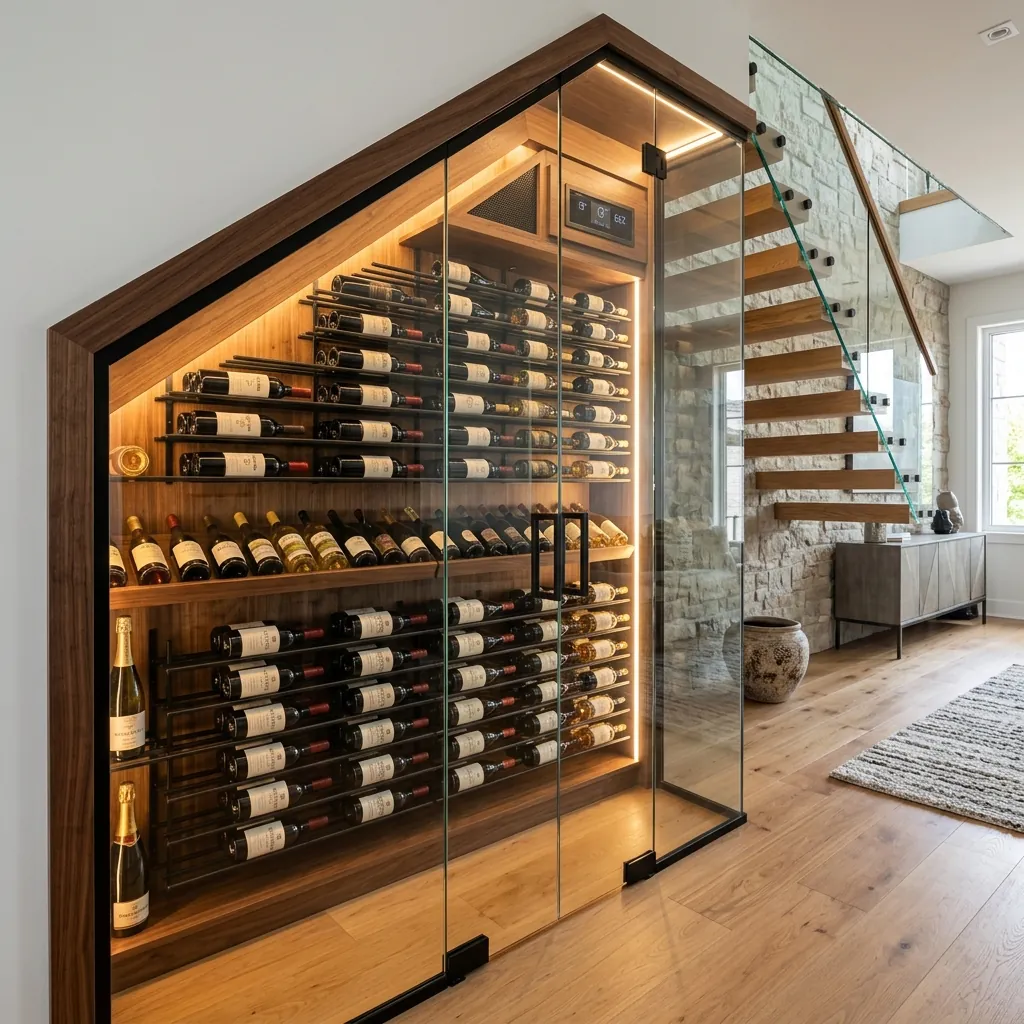 How do enterprises optimize their wine aging processes by integrating smart technologies into their wine cellar cooling systems?